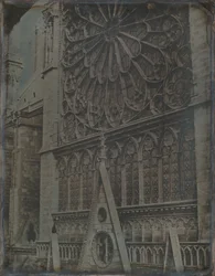 Rózsaablak, Notre-Dame katedrális, Párizs, 1841.