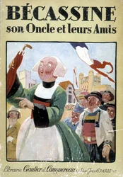 A "Becassine, son uncle et leurs amis" című könyv borítója, gautier Langereau kiadásában (1926).