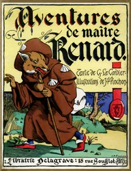 A "Les aventures de Maitre Renard" című könyv borítója (nyomtatásban)