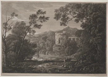 Egy olasz nézet, c. 1810 .