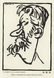 George Bernard Shaw karikatúrája