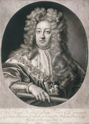 György dán herceg ovális portréja, 1704