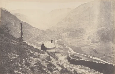 Bosost völgye a San Antonio capilla-ból, 1853.