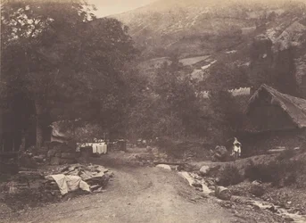 Montaubant falu Luchonból, 1853.