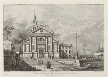 A S. Francesco-templom tájékoztatójának képe, 1742.