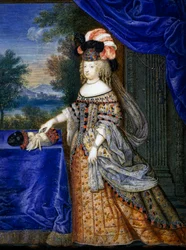 Spanyol Mária Terézia (tempera papíron)