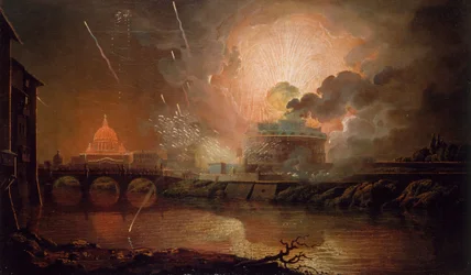 Tűzijáték a Castel Sant Angelo-ban, 1774-1778.