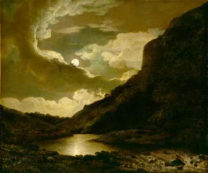 Matlock Tor holdfényben, 1778 körül