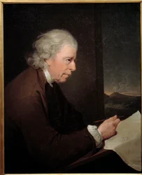 John Whitehurst órás, geológus és fizikus portréja (1713-1788) Joseph Wright Derbyből (1734-1797) festménye