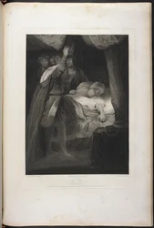 VI. Henrik király második része III. felvonás III. jelenet - Henrik király, Salisbury és Warwick; a bíboros az ágyban