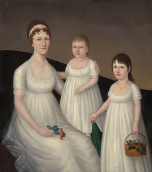 Grace Allison McCurdy (Mrs. Hugh McCurdy) és lányai, Mary Jane és Letitia Grace