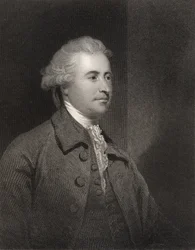 Edmund Burke, H. Robinson metszet, a National Portrait Gallery III. kötetéből, megjelent 1835 körül