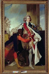 IV. György walesi hercegként egy fekete férfival, 1787