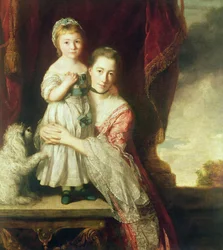 Georgiana, Spencer grófnő Lady Georgiana Spencerrel, 1759-61
