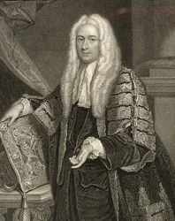 Henry Fox, 1. Holland báró (1705-74) portréja, metszette Henry Robinson (1833-51)
