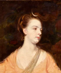 Egy hölgy portréja Dianaként, valószínűleg Elizabeth Montagu, Manchester hercegnője (1741-1832)