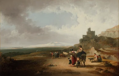 Romantikus tájkép 1835 (Olaj, vászon)