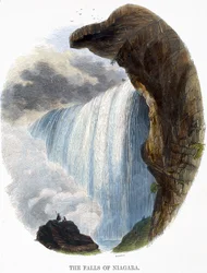 Niagara vízesése, a természet jelenségeiből, 1849