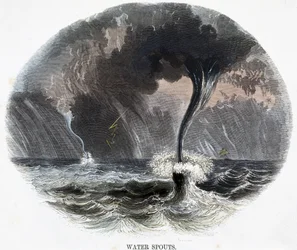 Vízköpők, a Természet jelenségeiből, 1849