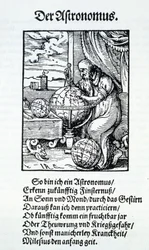Egy csillagász Hans Sachs versével, kiad. Frankfurt 1568