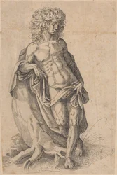 Apolló, 1580 körül (toll és tinta)