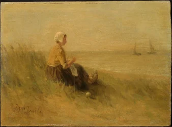 Nő a parton