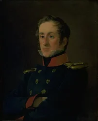 Emil Wilhelm Normann tengerészfestő egyenruhájában, mint haditengerészeti tiszt