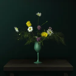 Vadvirágos váza – csendélet