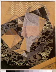 A kávézóban. Juan Gris spanyol kubista festménye (1887-1927)