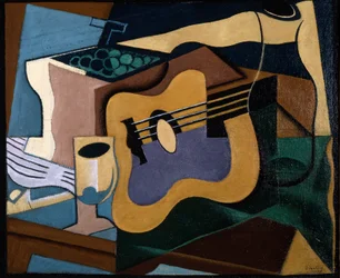 Csendélet gitárral, 1920 október-november (olaj, vászon)