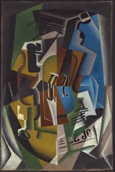 Hegedű és Újság; Violon et Journal, 1917