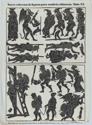 14. lap kínai árnybábok figuráival, 1859