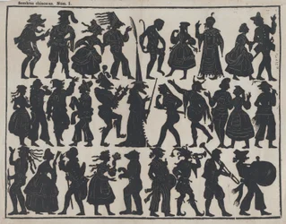 1. lap kínai árnybábok figuráival, ca. 1850-70