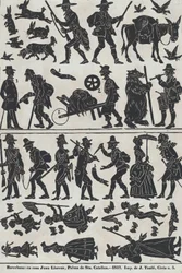 Kínai árnybábok figuráinak 2. lapja, 1859.