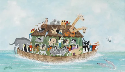 Noé bárkája, 2009 (Guache papíron)