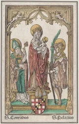 A Szűz és a Gyermek Szent Konráddal és Szent Pelagiusszal