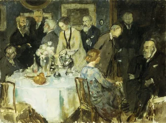 Figurák egy belső térben (olaj, vászon)