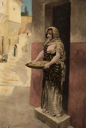 Dido (Didon) mohát árul. Pantagruel. Illusztráció: Jules Garnier. In: "Rabelais és Jules Garnier művei".