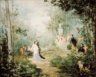 Champetre jelenet (olaj, vászon)