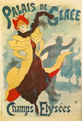 Jules Cheret: Jégpalota - Champs Elysees ... (litográfia)