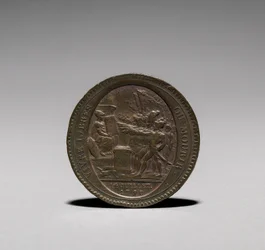 Érem: Five Sols, a Monneron Brothers, Párizs, 1792.