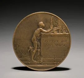 Érem hátlapja, 1800-as évek.