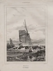 Malom a Sologne-ban, Franciaország, 1835.