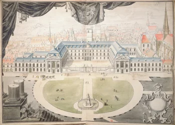 A dijoni burgundiai hercegek palotájának helyreállítási projektje, 1698