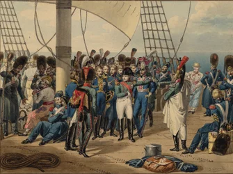 Napóleon visszatér Elba szigetéről, 1815