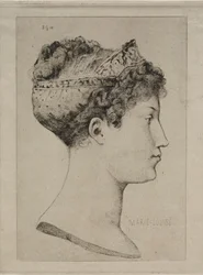 Marie Louise profiljában, 1860.