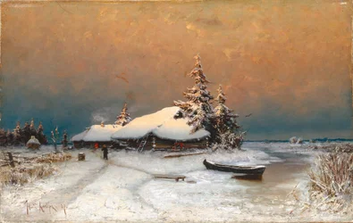 Téli naplemente, 1887
