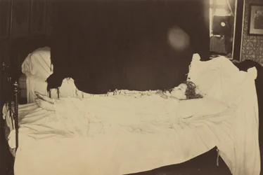 Adeline Grace Clogstoun halálos ágyán készült tanulmánya,1872 (fotó)