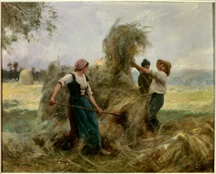 A széna. Julien Dupre (1851-1910) festménye