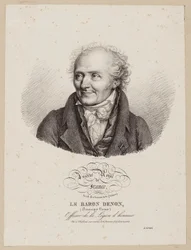 Francia Királyi Intézete / Képzőművészeti Akadémia (Festészet) / Denon báró / (Dominique Vivant) / a Becsületrend tisztje.